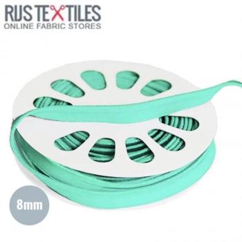 elastisches Glanz-Paspelband Breite 8 mm Mint